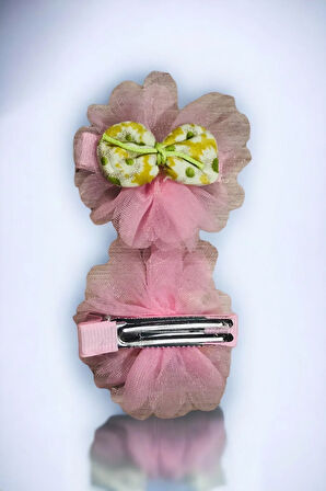 Çocuk 2 Adet Çiçek Model Pens Toka