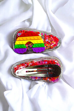 2 Li Pullu Figürlü Çıt Çıt Çocuk Toka Seti