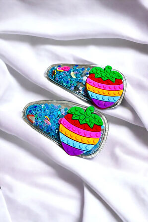 2 Li Pullu Figürlü Çıt Çıt Çocuk Toka Seti