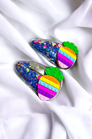 2 Li Pullu Figürlü Çıt Çıt Çocuk Toka Seti