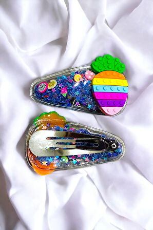 2 Li Pullu Figürlü Çıt Çıt Çocuk Toka Seti