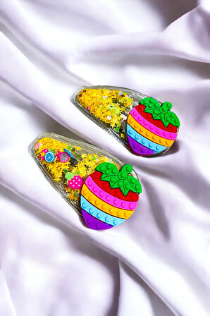 2 Li Pullu Figürlü Çıt Çıt Çocuk Toka Seti