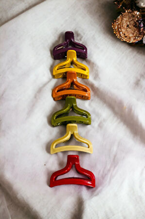 Üçgen Model 6 Adet Büyük Boy 7 Cm Mandal Toka