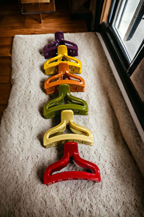 Üçgen Model 6 Adet Büyük Boy 7 Cm Mandal Toka