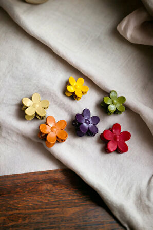 Papatya Model 6 Adet 6 Cm Büyük Boy Mandal Toka