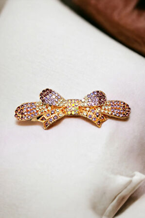 Kadın Mekanizmalı Kristal Taşlı Toka