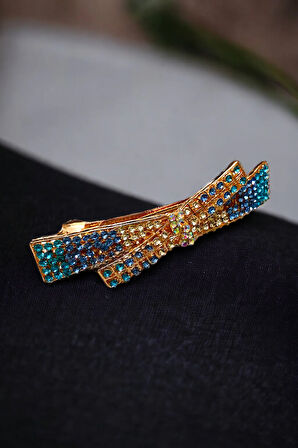 Kadın Mekanizmalı Kristal Taşlı Toka