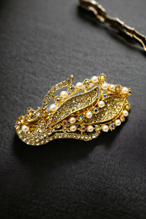 Kadın Mekanizmalı Kristal Taşlı Toka