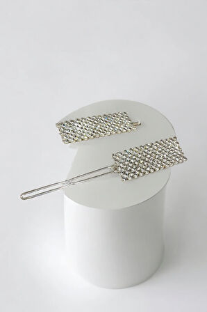 Yeni Trend 2 Adet Zirkon Taşlı Toka