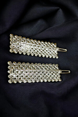 Yeni Trend 2 Adet Zirkon Taşlı Toka