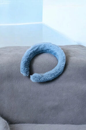 Kadın Kalın Peluş Tüylü Taç