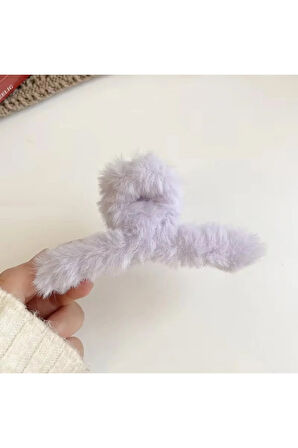 Kadın Peluş Model Büyük Boy Mandal Toka