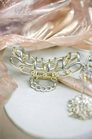 Kadın Zincir Model Yüksek Kalite Kararmaz 6 Cm Metal Toka