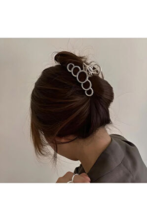 Kadın Halka Model Kararmaz 7 Cm Metal Toka