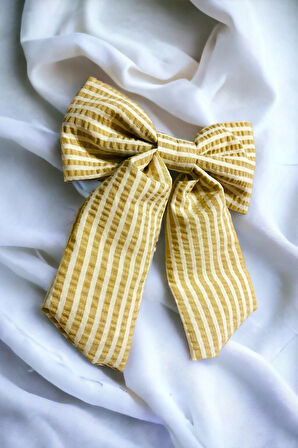 Kadın Çizgili Fiyonk Otomatik Toka