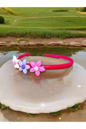 Çocuk Çiçek Figürlü Parlak Yeni Sezon Taç