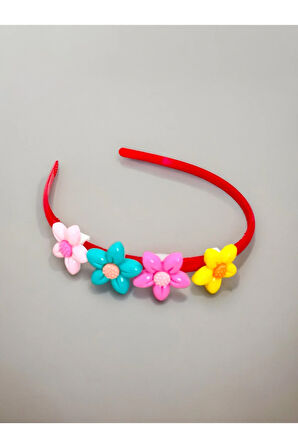 Çocuk Çiçek Figürlü Parlak Yeni Sezon Taç