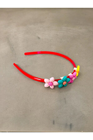 Çocuk Çiçek Figürlü Parlak Yeni Sezon Taç