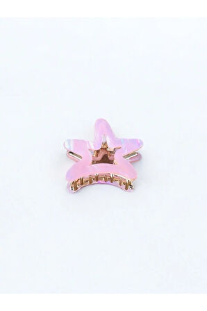 Kadın Minik Altın Detaylı 4 Cm Kemik Mandal Toka