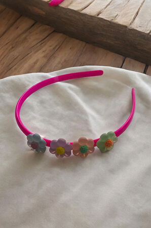 Çocuk Papatya Figürlü Soft Renklerde Taç