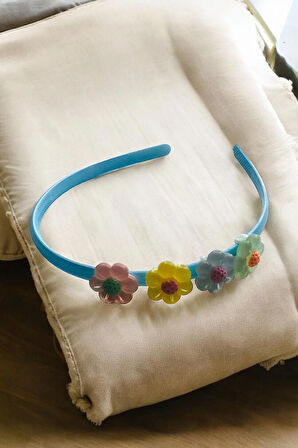 Çocuk Papatya Figürlü Soft Renklerde Taç