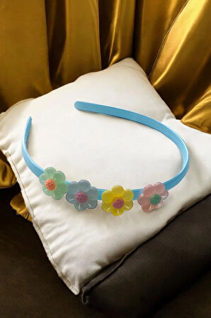 Çocuk Papatya Figürlü Soft Renklerde Taç