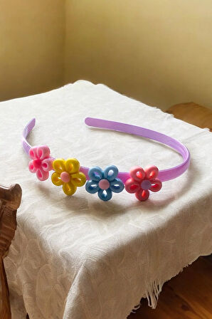 Çocuk Papatya Figürlü Soft Renklerde Taç