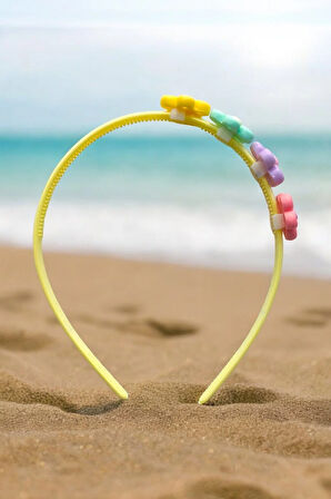 Çocuk Papatya Figürlü Soft Renklerde Taç