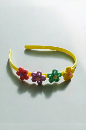 Çocuk Papatya Figürlü Soft Renklerde Taç