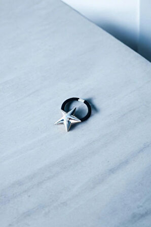 Kadın Gümüş Metal Lastik Toka