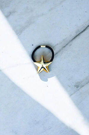 Kadın Gold Metal Lastik Toka