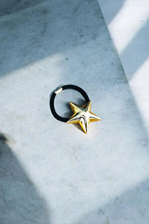 Kadın Gold Metal Lastik Toka