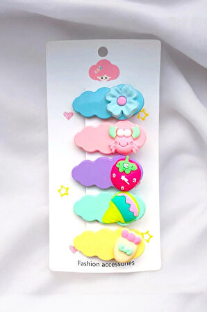 Çocuk Figürlü 5 Adet 4 Cm Pens Toka Seti