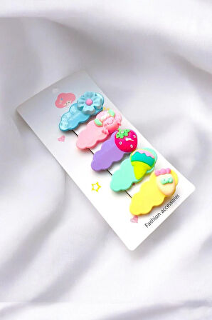 Çocuk Figürlü 5 Adet 4 Cm Pens Toka Seti