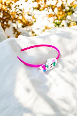 Çocuk Kız Figürlü Parlak Renklerde Taç