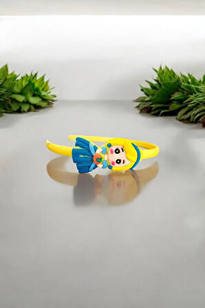 Çocuk Kız Figürlü Parlak Renklerde Taç