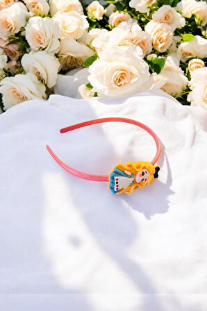 Çocuk Kız Figürlü Parlak Renklerde Taç