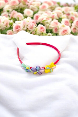 Çocuk Papatya Figürlü Parlak Renklerde Taç