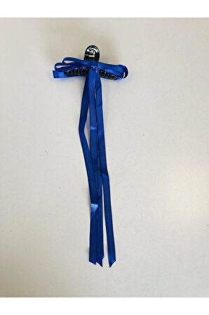 Kadın Renkli Kurdaleli Siyah Mandal Toka (10 Cm)