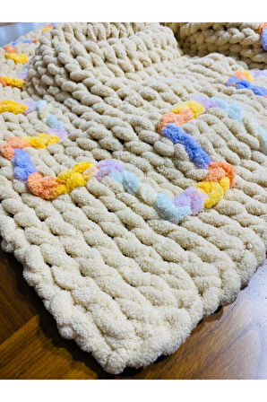 Puff El Örgüsü Özel Tasarım Bebek Bahtaniyesi