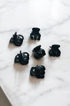 Kadın Ve Çocuk 6 Adet Minik ( 2 Cm ) Mandal Toka