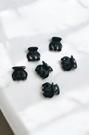 Kadın Ve Çocuk 6 Adet Minik ( 2 Cm ) Mandal Toka