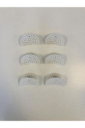 İnci Model 6 Adet Küçük Boy Mandal Toka Seti