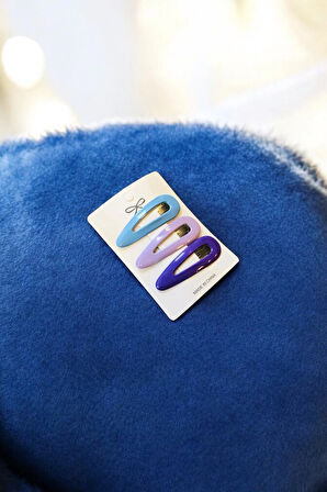 Çocuk 3 Farklı Renkte 5 Cm Çıtçıt Toka Seti