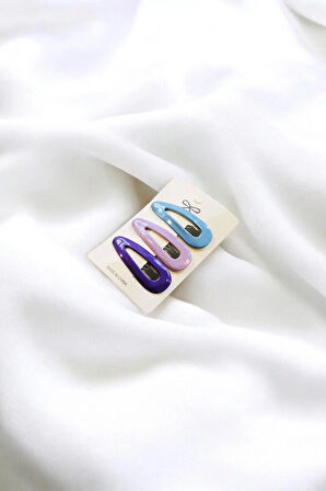 Çocuk 3 Farklı Renkte 5 Cm Çıtçıt Toka Seti