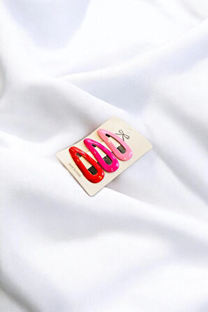 Çocuk 3 Farklı Renkte 5 Cm Çıtçıt Toka Seti