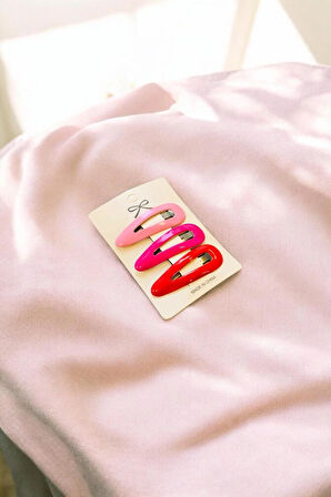 Çocuk 3 Farklı Renkte 5 Cm Çıtçıt Toka Seti