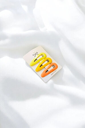 Çocuk 3 Farklı Renkte 5 Cm Çıtçıt Toka Seti