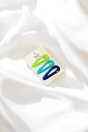 Çocuk 3 Farklı Renkte 5 Cm Çıtçıt Toka Seti