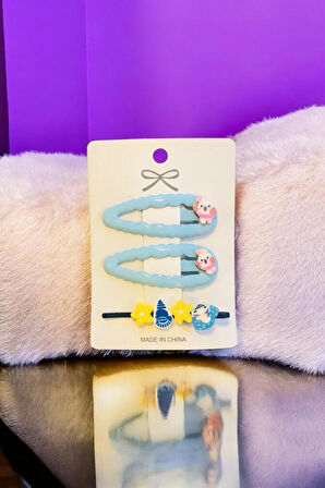 Çocuk Figürlü 5 Cm 2 Çıtçıt 1 Adet Tel Toka Seti